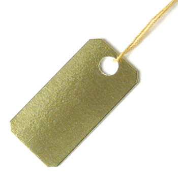 String Tags Gold Paper 7/8