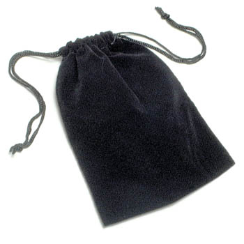 Black Canvas Plug And Jewelry Pouch, Purse