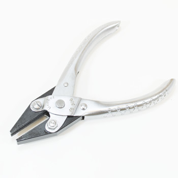 4-1/2 Flat Nose Nylon Jaw Non-Marring Pliers Glitter Line Jewelry
